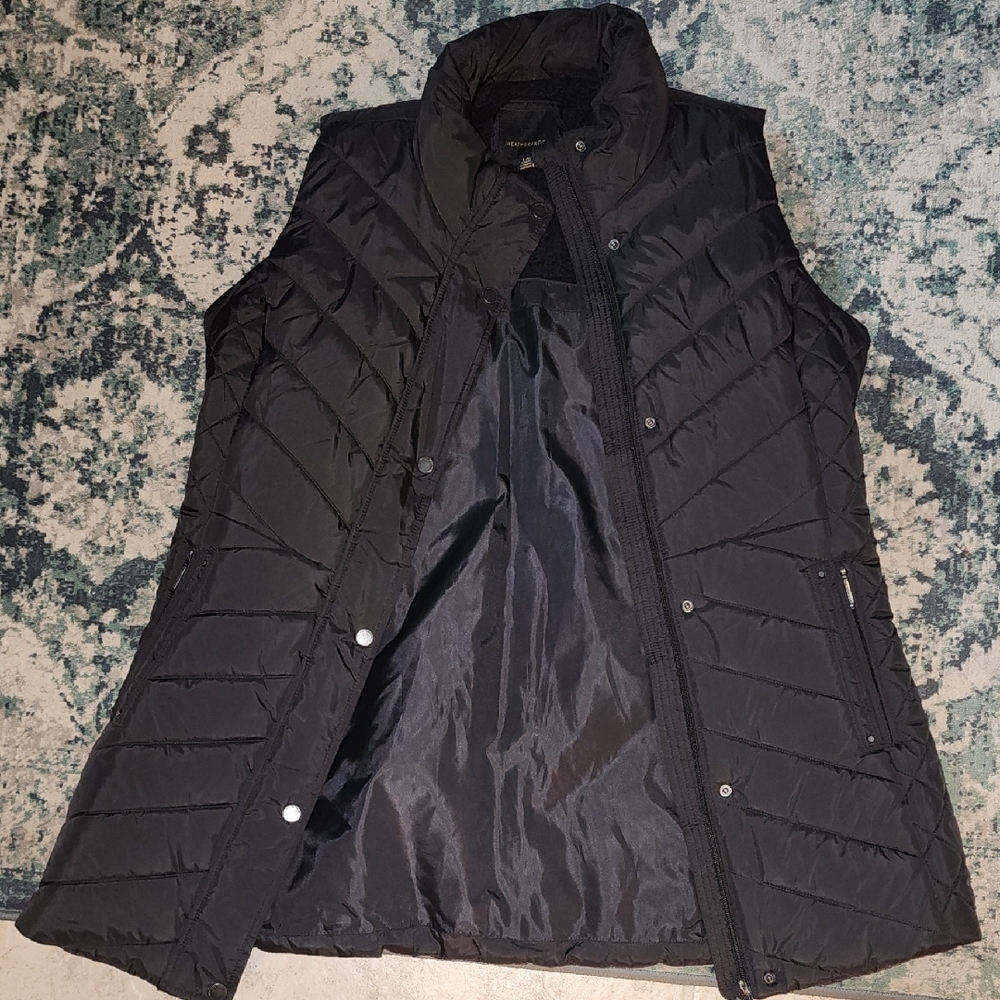 Women's Black Quilted Vest